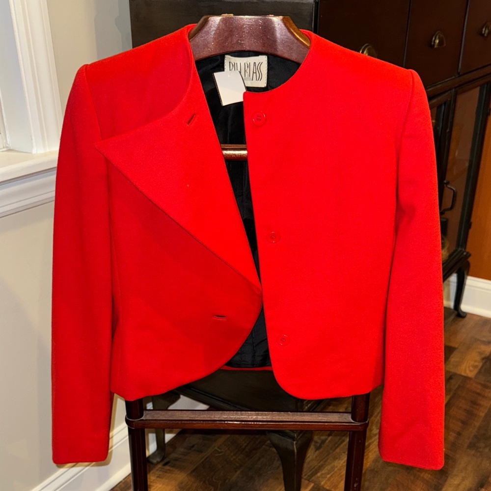 Bill Blass Bold Red Blazer